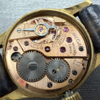 Omega De Ville Watch Women 23mm Gold Dial Gold Plated 511 347 Cal620 PARTS12