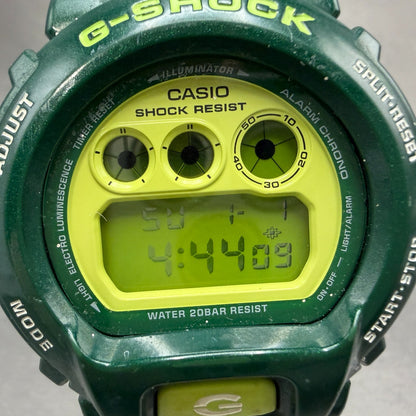 Casio G-Shock DW-6900CC Watch Men 50mm Digital LCD Green  Alarm Chrono New Batte7