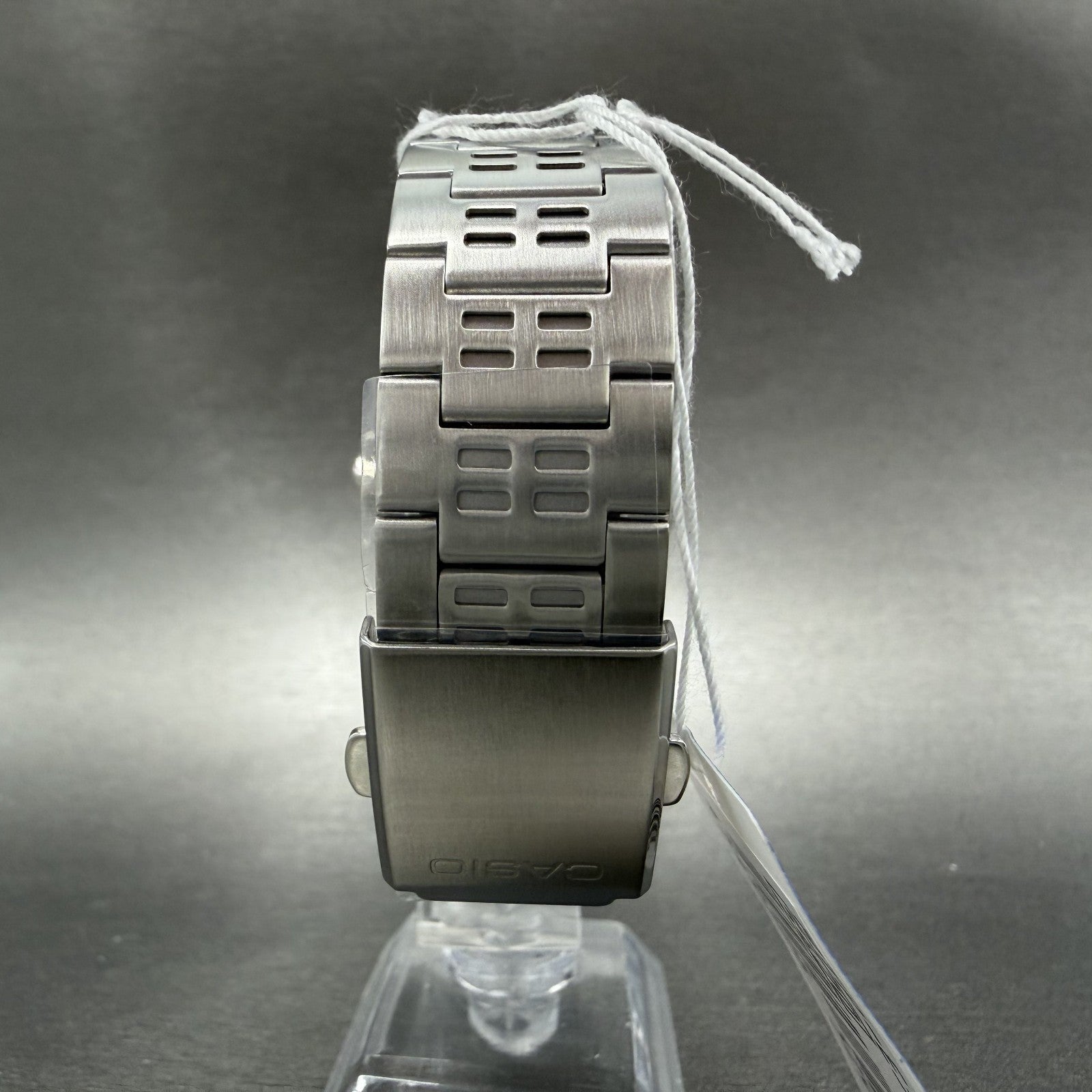 Casio MTP-E350 Watch Men 39mm Black Dial Silver Tone Daydate Metal Bracelet7