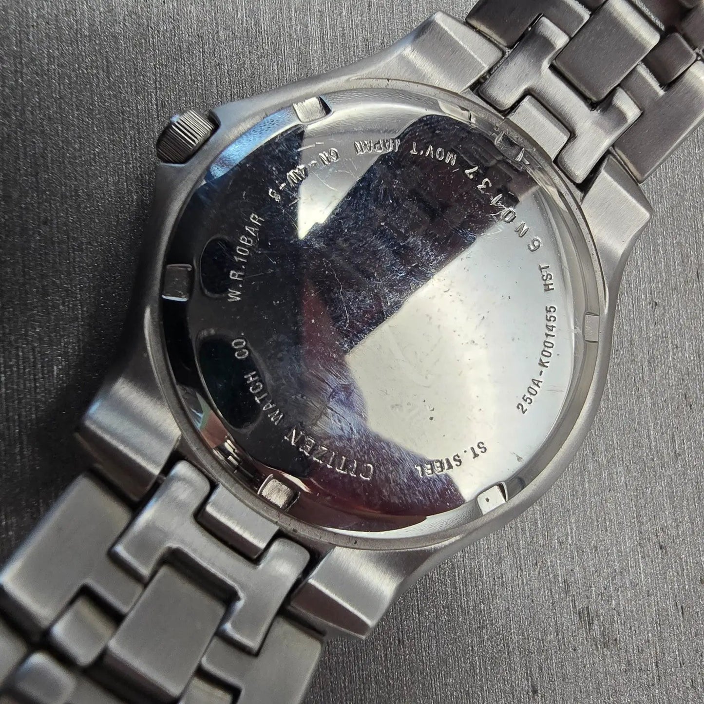 Citizen Watch Men 37mm Blue Dial Silver Tone Daydate Round 250A-K001455 New Batt10