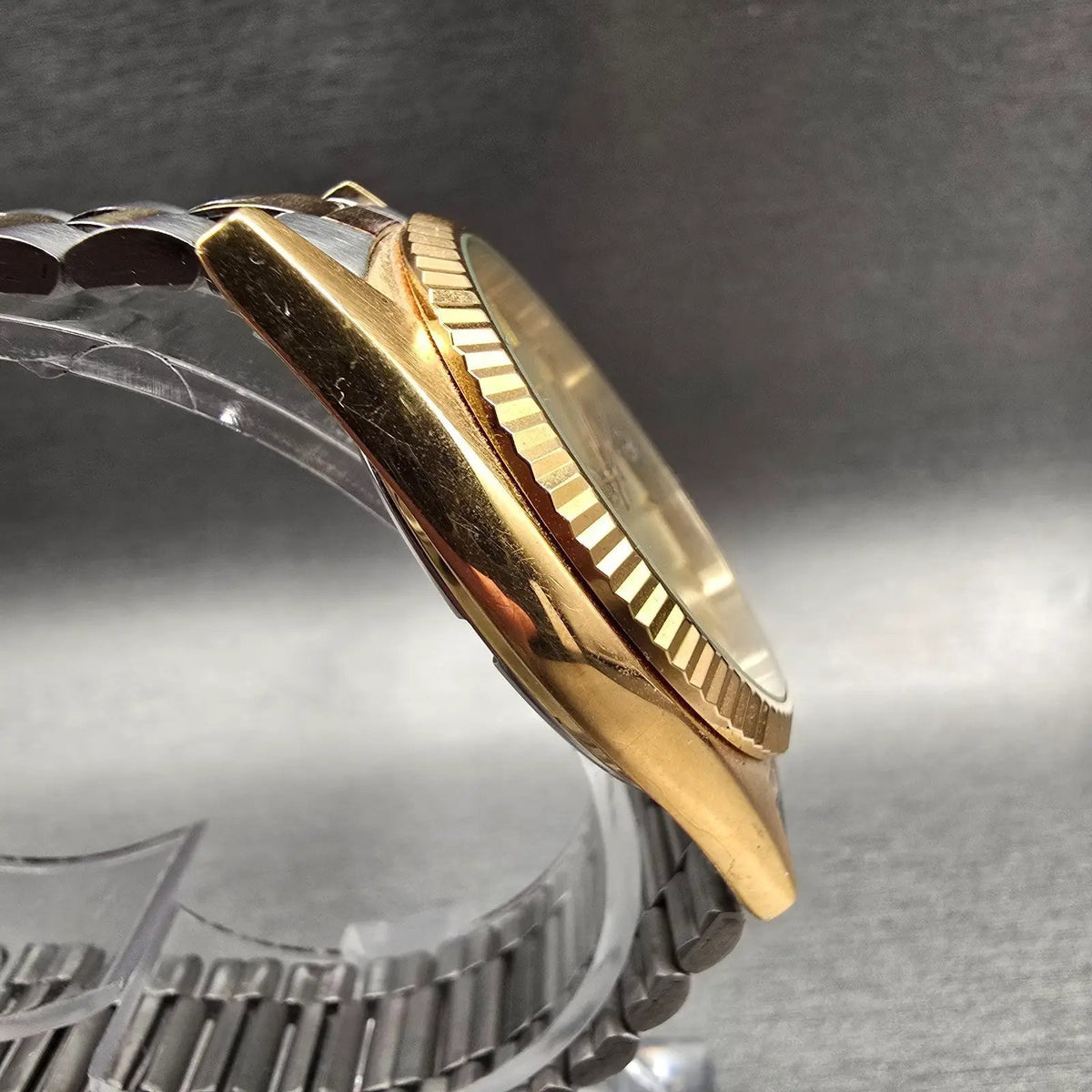 Seiko President Watch Men 36mm Champagne Dial Two Tone Daydate 7N43-8111 New Bat3