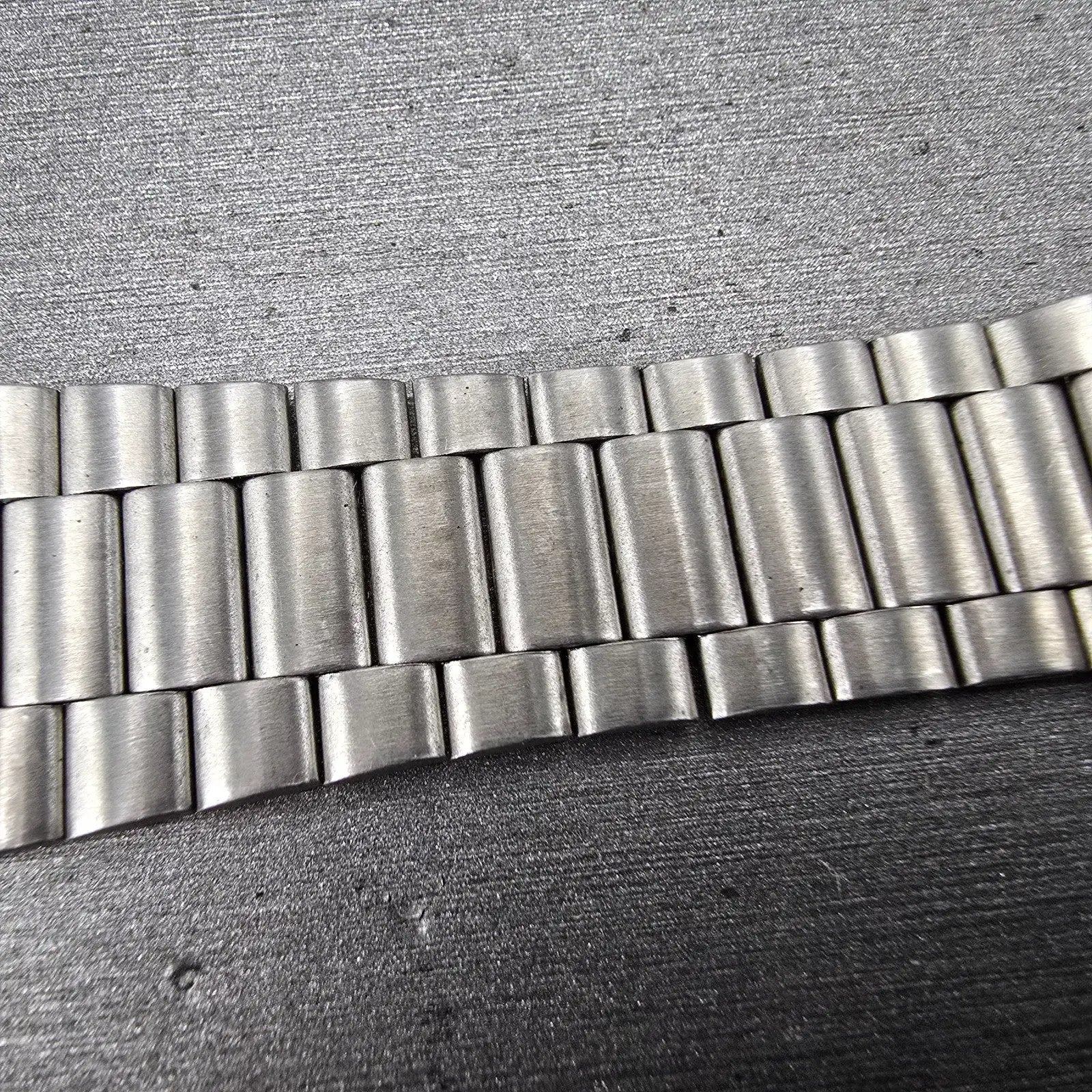 Seiko  Bracelet 20mm Stainless Steel Silver Tone Tri Folding Clasp VTG Japan14