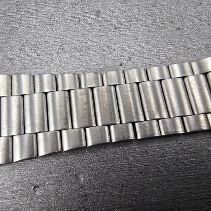 Seiko  Bracelet 20mm Stainless Steel Silver Tone Tri Folding Clasp VTG Japan14