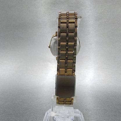 Seiko Watch Women 27mm Silver Dial Gold Tone Round 47205120 New Battery7