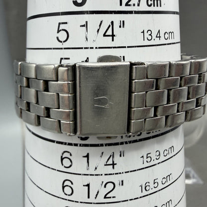 Bulova Tank Watch Women 22mm White Dial Silver Tone Rectangle 96L006 New Battery10