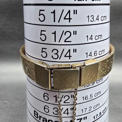 Seiko Watch Women 22mm Gold Dial Gold Tone Oval 43-3120 New Battery Vintage9