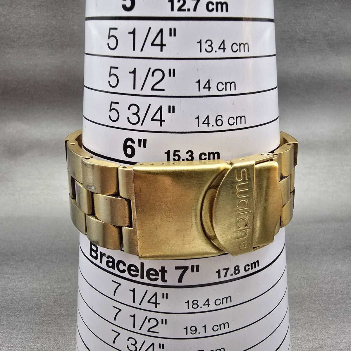 Swatch Irony Full-Blooded Gold Watch Men 42mm Gold Dial SVCK4032G New Battery 549