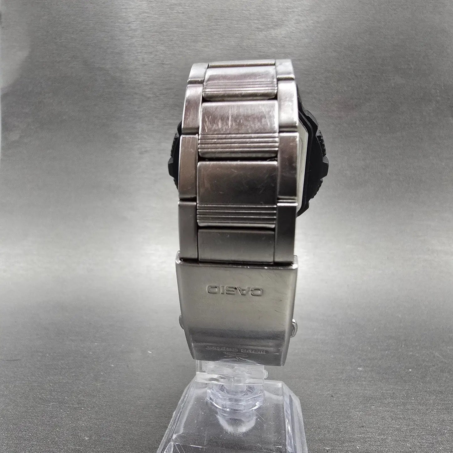 Casio Waveceptor WV-200A Watch Men 48mm Digital Black Silver Alarm Chrono NewBat7