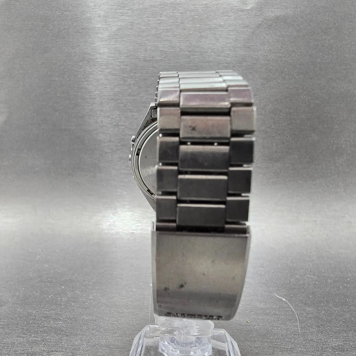 Orient Digital Watch Men 37mm Blue Dial Silver Chronograph TS611125-40 PARTS JP8