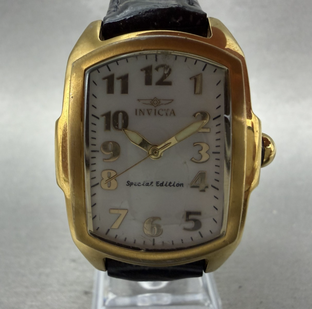 Invicta Lupah Watch Women 29mm MOP Dial Gold Tone Oval 13834 New Battery1