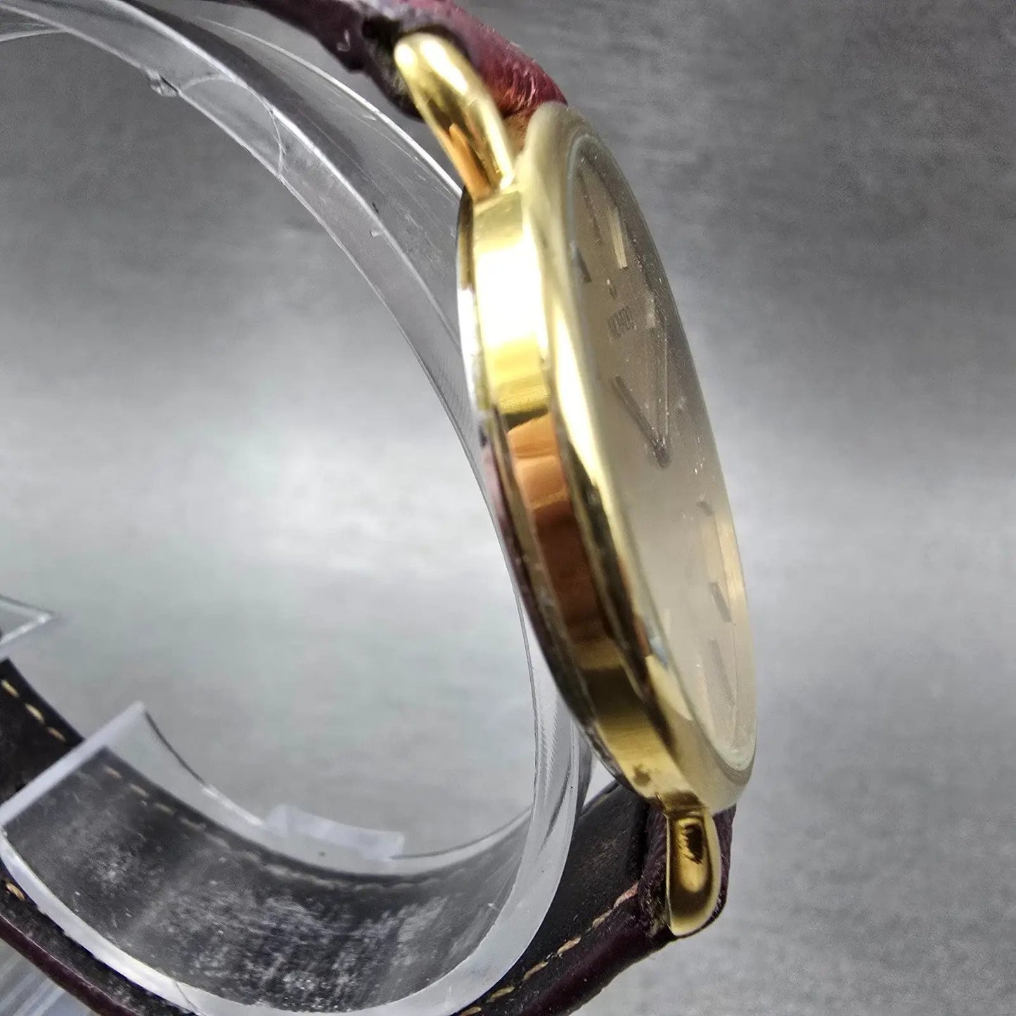 Movado Watch Men 33mm Champagne Dial Gold Tone Round 87-64-881 New Battery3