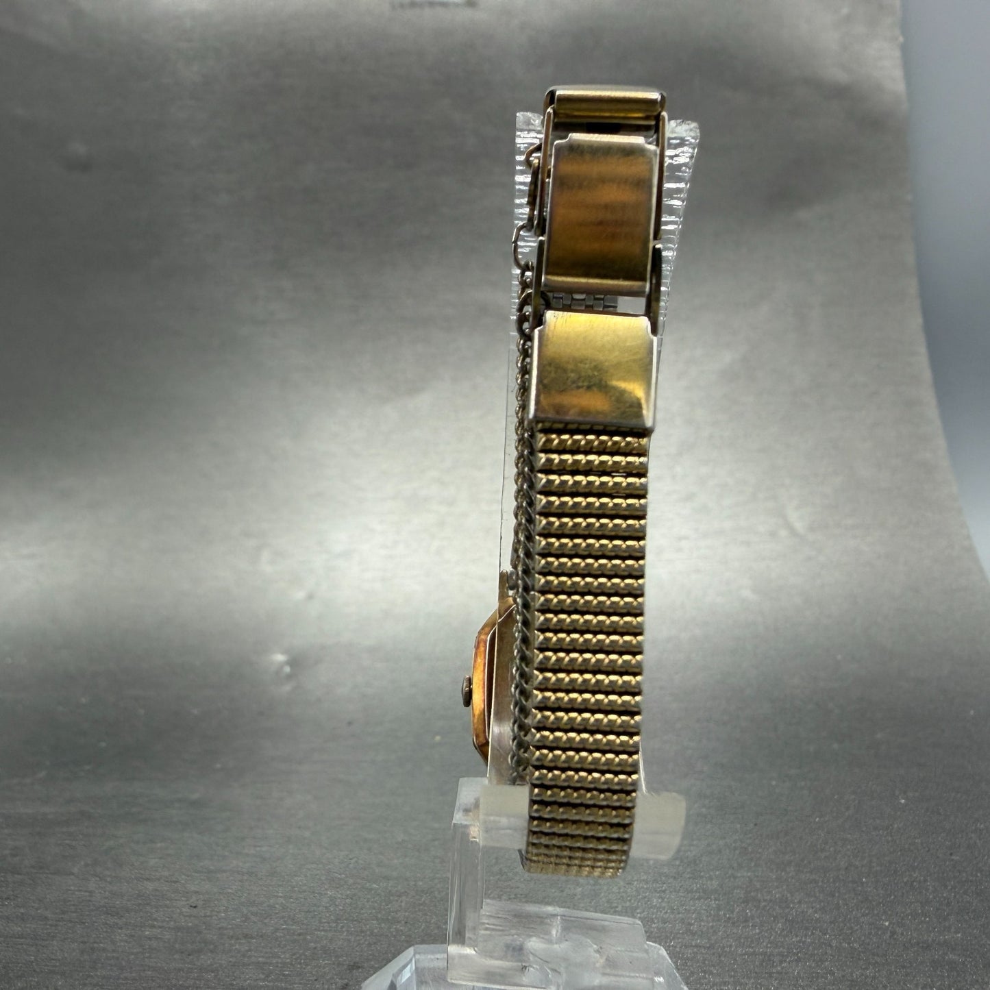 Seiko Watch Women 18mm Champagne Dial Gold Tone Octagon 1421-5040 New Battery7