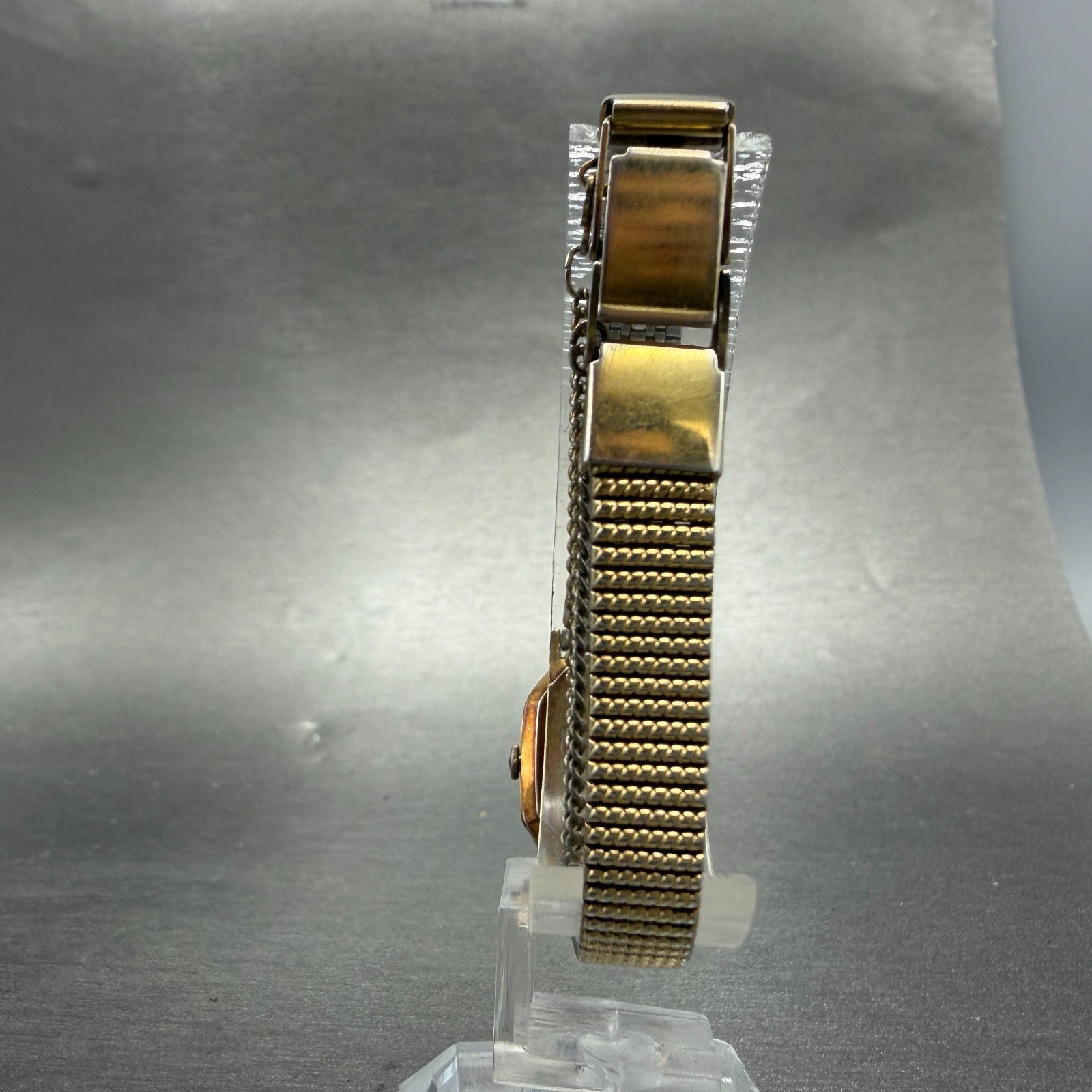 Seiko Watch Women 18mm Champagne Dial Gold Tone Octagon 1421-5040 New Battery7