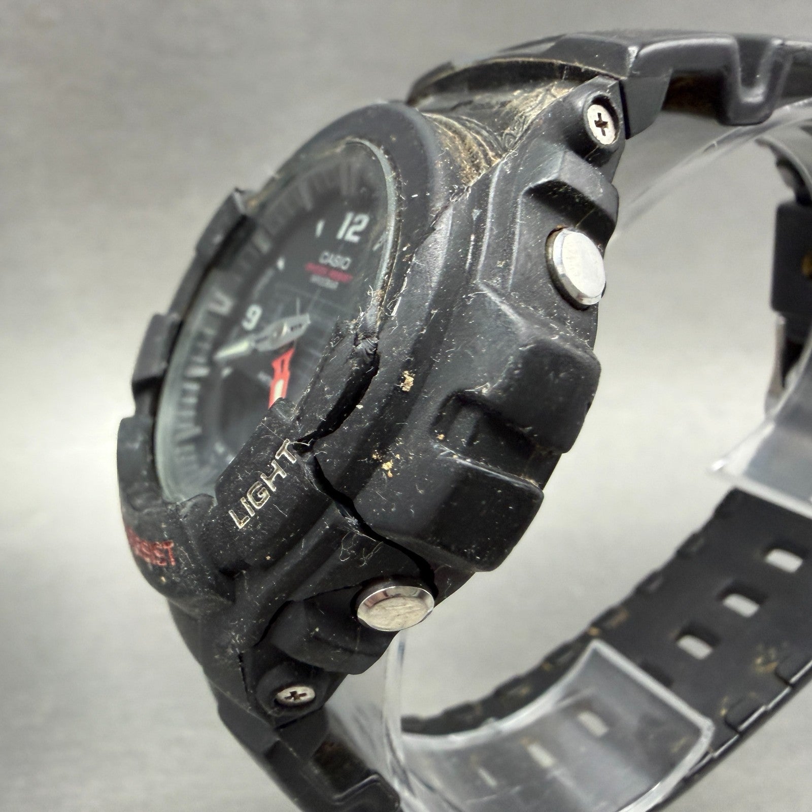 Casio G-Shock G-100Watch Men 48mm Analog Digital Black Tone Round READ!!! NewBat2
