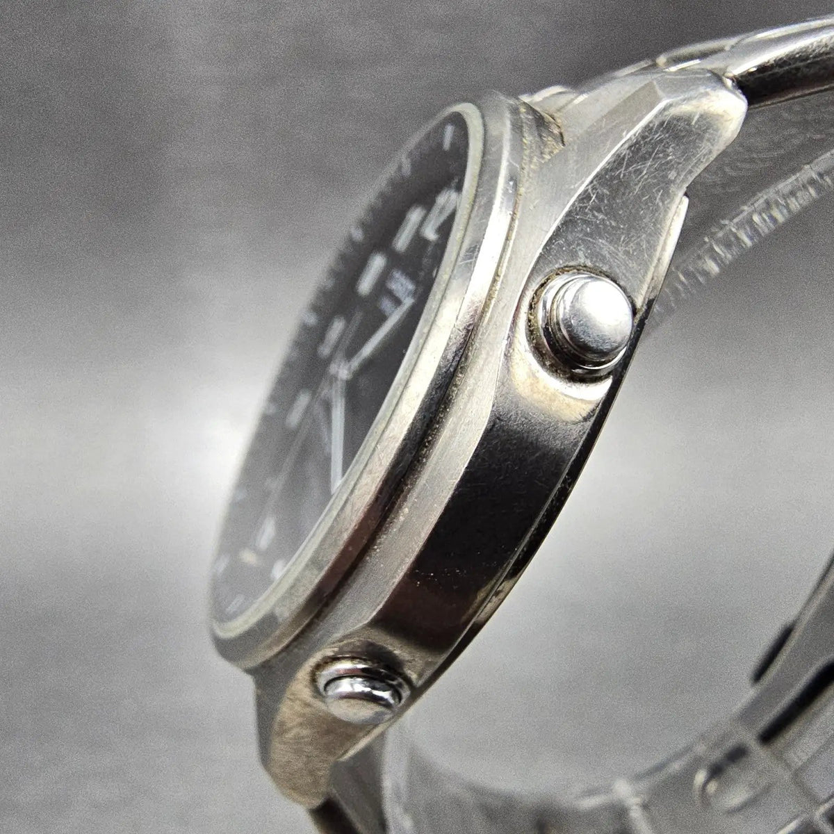 Casio Lineage Watch Men 40mm Black Dial Titanium Analog Digital Solar Runs JDm2
