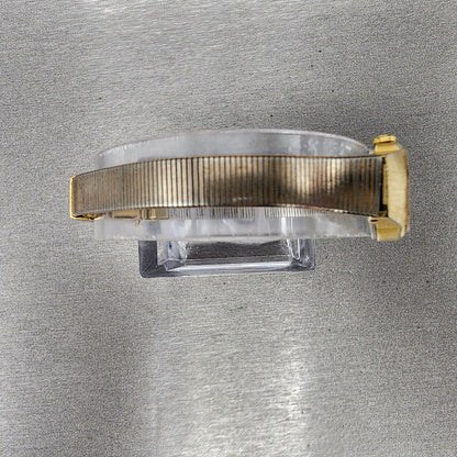VTG Bulova Watch Women 17mm Cream Dial Gold Tone Round 83390 New Battery