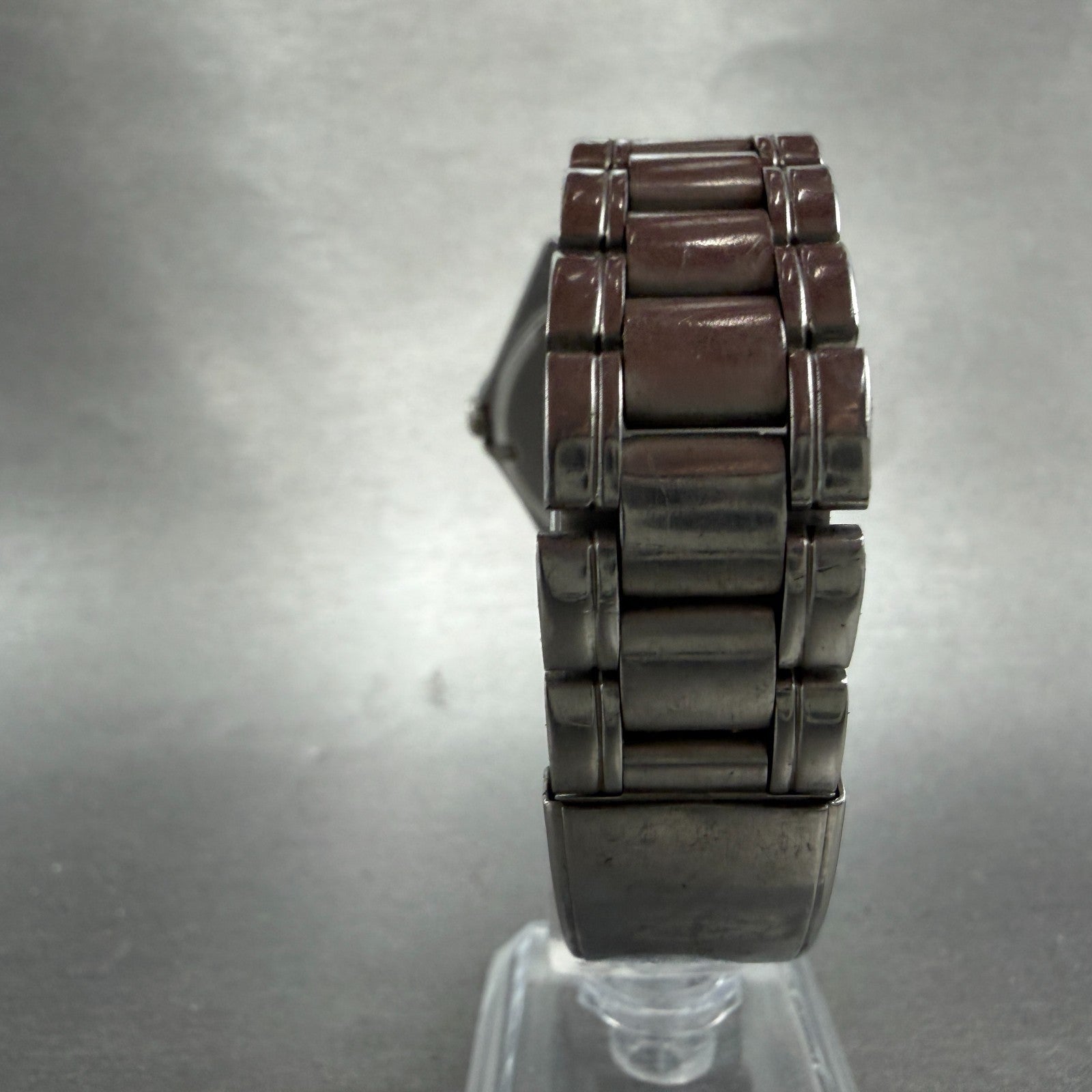 Orient Swimmer Watch Men 35mm Black Dial Silver Tone Daydate 569114-40 PARTS VTG8