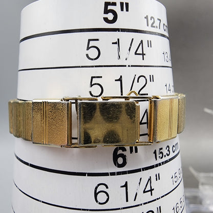 Seiko Tank Watch Women 13mm Champagne Dial Gold Tone 2e205030 New Battery10