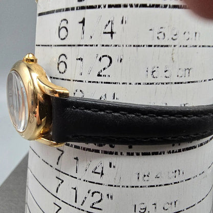 Seiko Lukia Solar Watch Women 20mm White Dial Rose Gold Oval V117-0CR0 Runs10