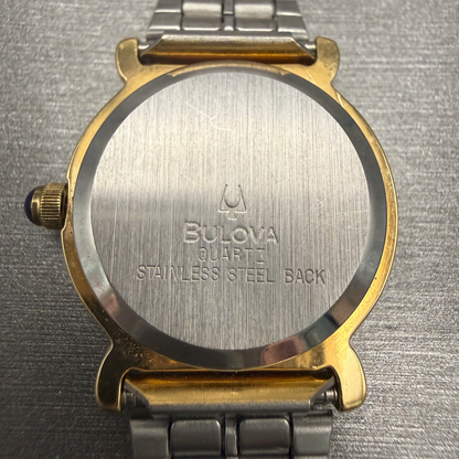 Bulova Watch Women 24mm Champagne Dial Gold Tone Round New Battery VTG9