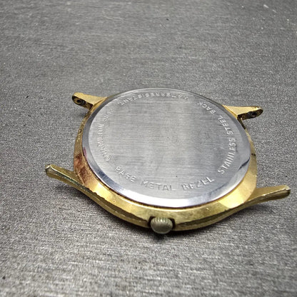 Hamilton Watch Men 34mm Champagne Dial Gold Round 9812U Operating Engineer PARTS11