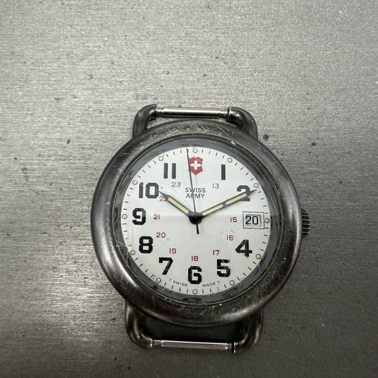 Victorinox Swiss Army Calvary Watch Men 37mm White Dial Black Tone PARTS ABCD0