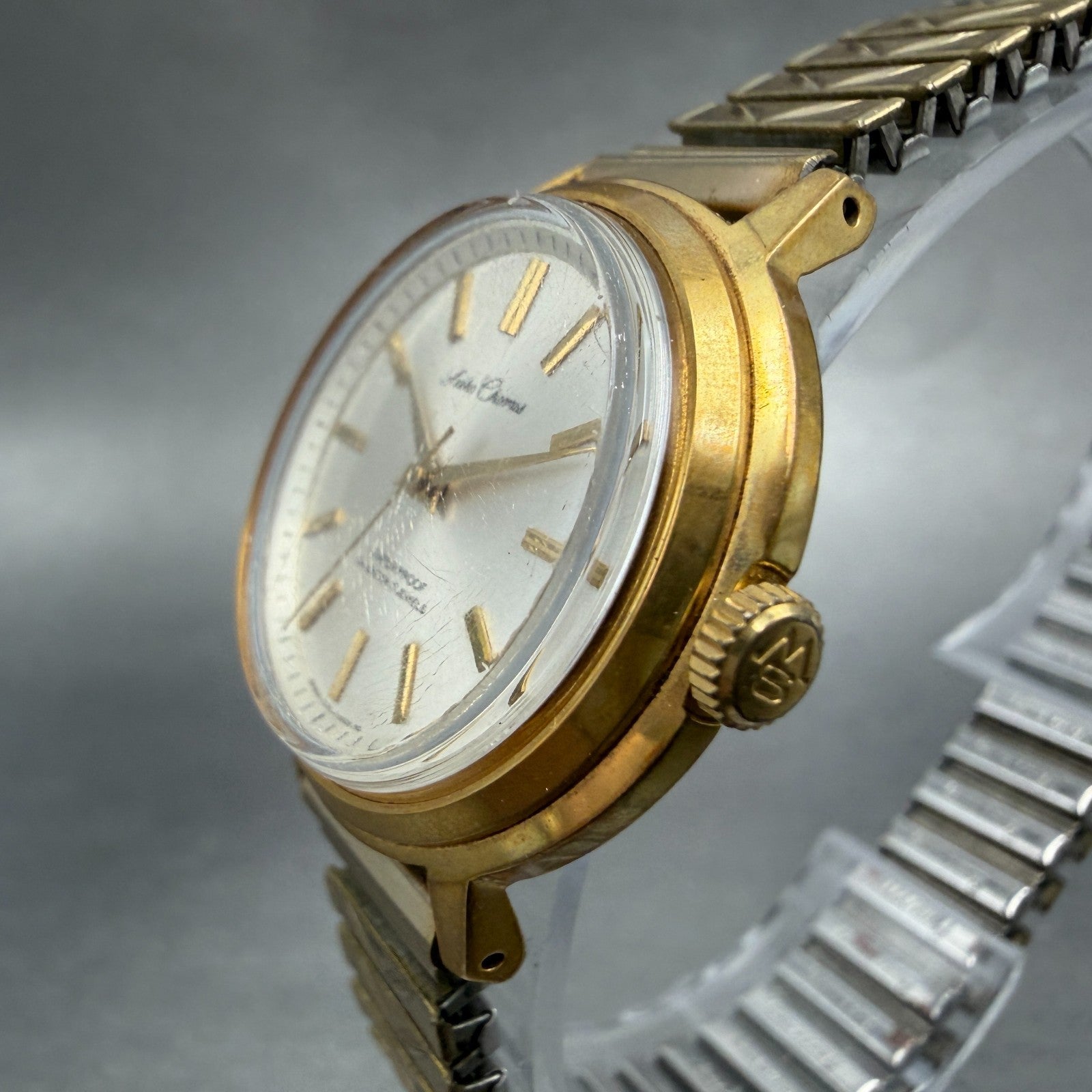 Seiko Chorus Watch Women 29mm Silver Dial Gold Tone Manual 2104-0080 Runs VTG2