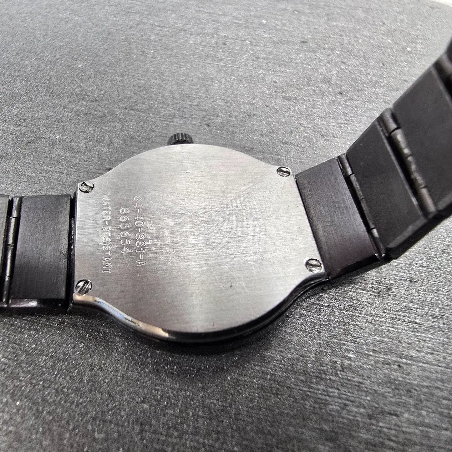 Movado Museum Watch Women 23mm Black Dial Black Tone Round 84-40-881-A New BattM9