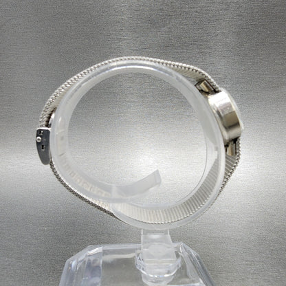 Omega Watch Women 15mm Silver Dial 14K Gold Filled Round Manual Wind Cal 4858