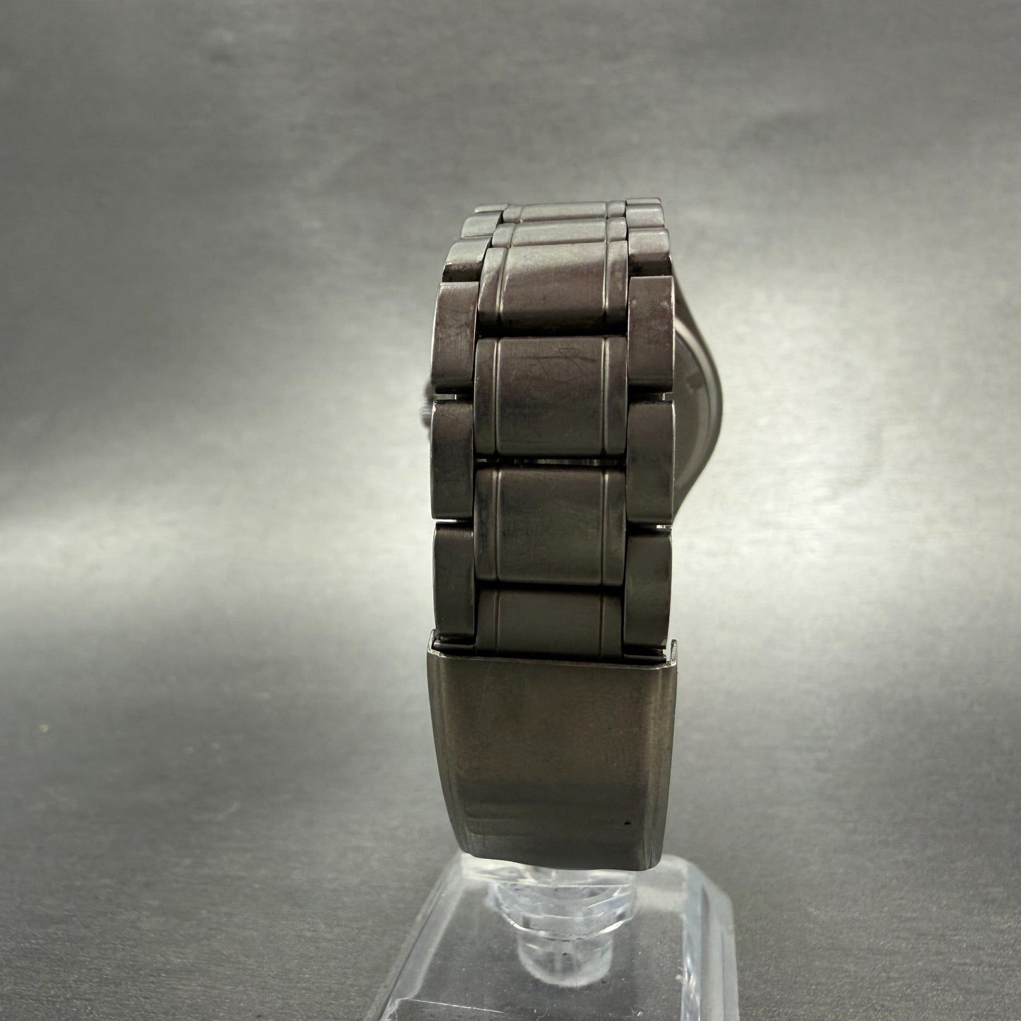 Seiko Alba Watch Men 35mm Black Dial Titanium Round V501-0bc0 New Battery7