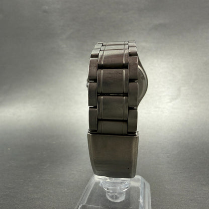 Seiko Alba Watch Men 35mm Black Dial Titanium Round V501-0bc0 New Battery7