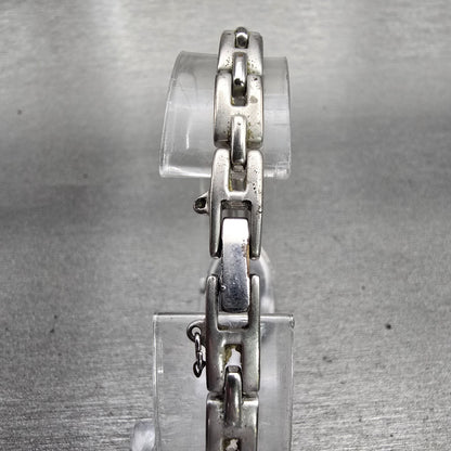 Seiko Tisse Watch Women 13mm Silver Dial Silver Tone Oval 1E20-3B40 New Battery7