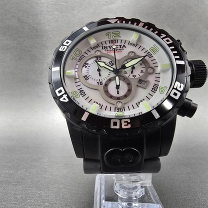 Invicta Chronograph Dive Corduba Watch Men 52mm MOP Dial Black Tone Date NewBat5