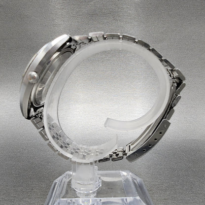 Seiko Lord Matic Watch Men 35mm Silver Dial Steel Daydate 5606-7140 Runs READ!!!
