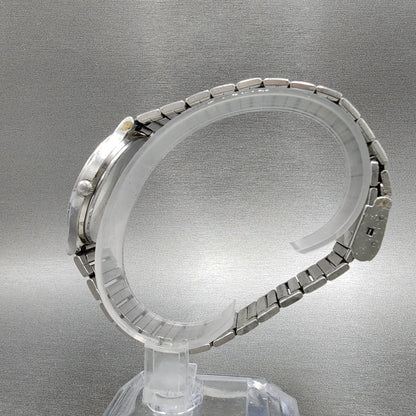 Seiko Spirit Watch Men 34mm White Dial Silver Tone Round 7N01-6A70 New Battery