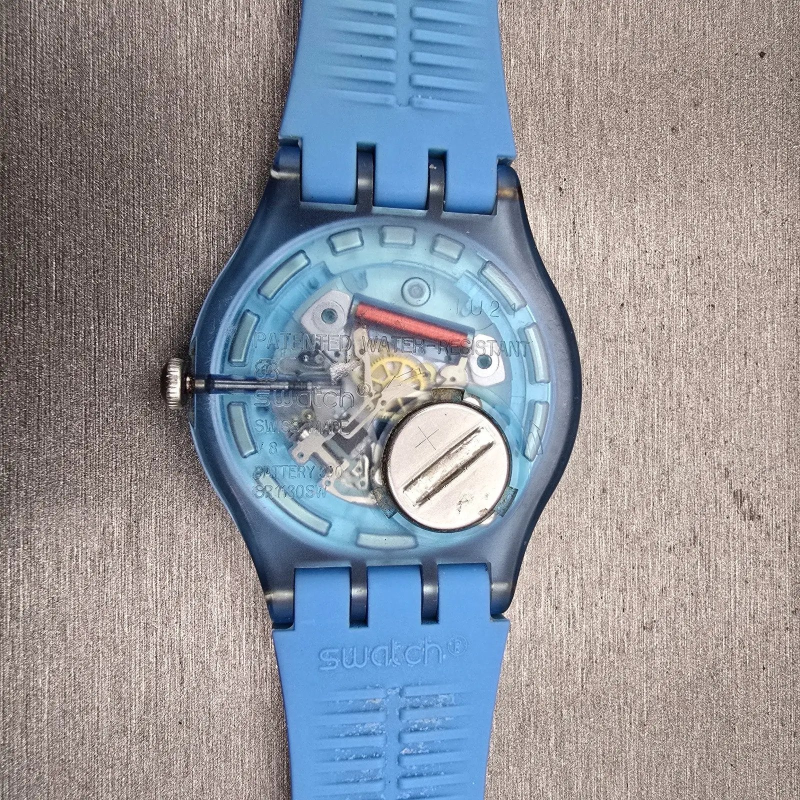 Swatch MIAMI VIBES Watch Women  Blue Dial Blue Case Round SUOZ230 New Battery12