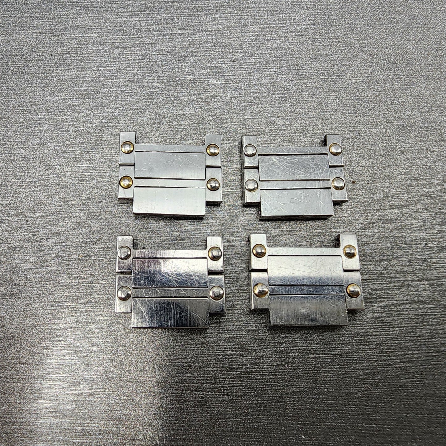 Seiko Santos Links 14.5mm Stainless Steel Two Tone 1 LINK VTG C129 Bracelet0