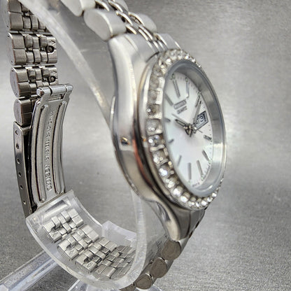 Citizen Watch Women 26mm MOP Dial Steel Daydate Crystal Bezel New Battery3