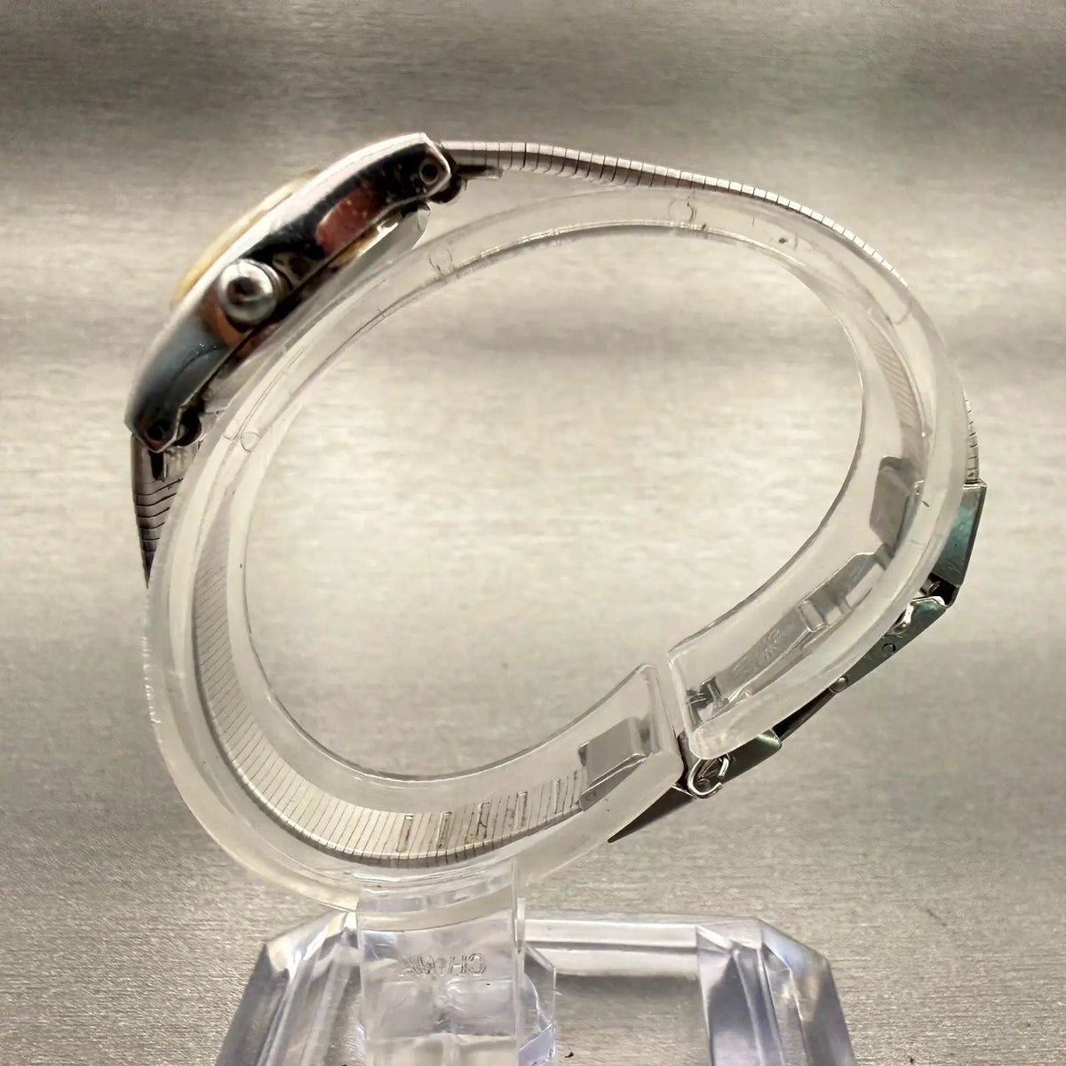 Seiko Watch Women 16mm Silver Dial Silver Tone Oval 5420-0029 New Battery VTG6