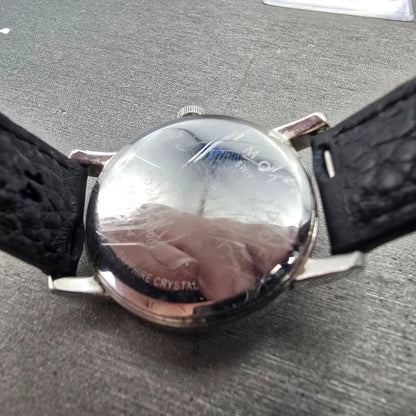 Movado Museum Watch Women 27mm Black Dial Silver Tone MO.01.3.14.600L NewBattery9