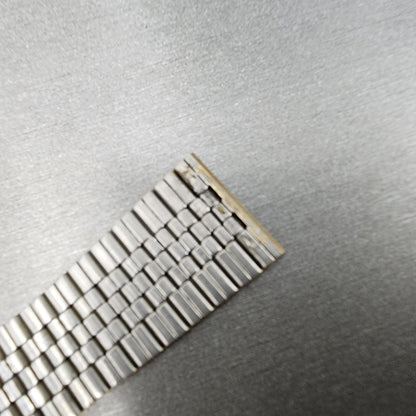 Bulova Accutron Watch Band 19mm Gold Tone Stainless Steel MISSING ONE END LINK14