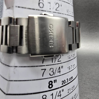 Seiko Solar World Time Watch Men 39mm Black Dial Titanium Date Atomic7B52 PARTS11