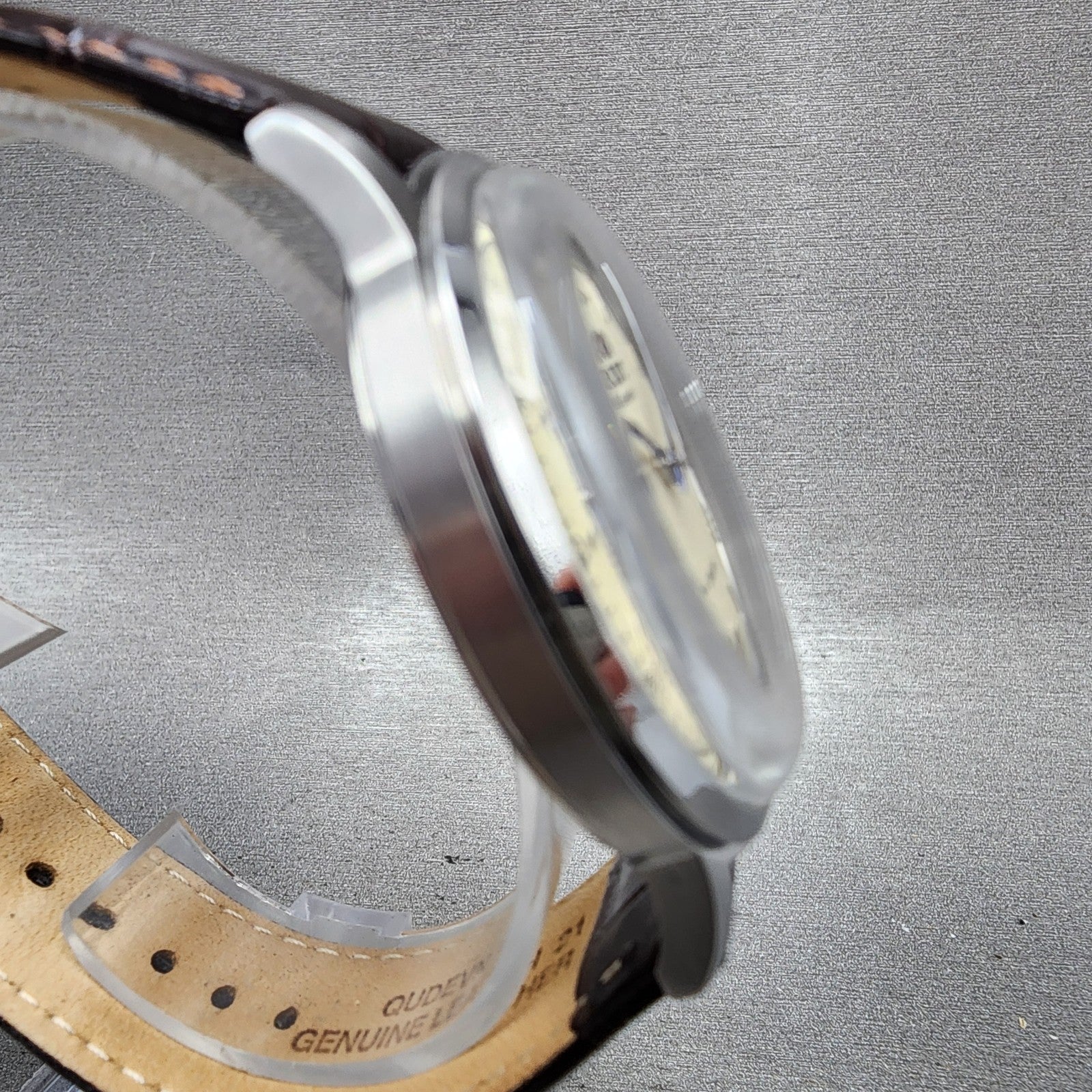 Orient Bambino V2 Watch Men 41mm Cream Dial Silver Tone Date Automatic Runs3