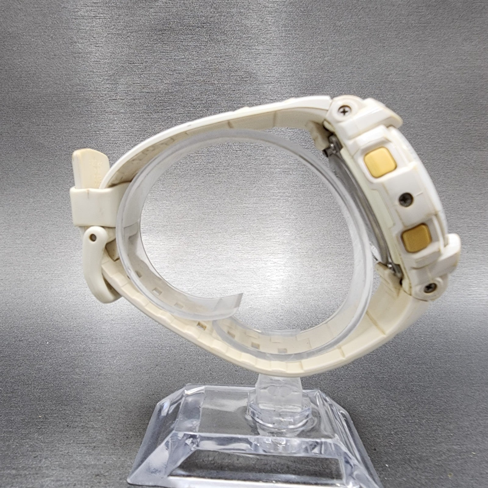 Casio BabyG Watch Women 43mm White Dial White Case Round BLX100 New Battery B!8