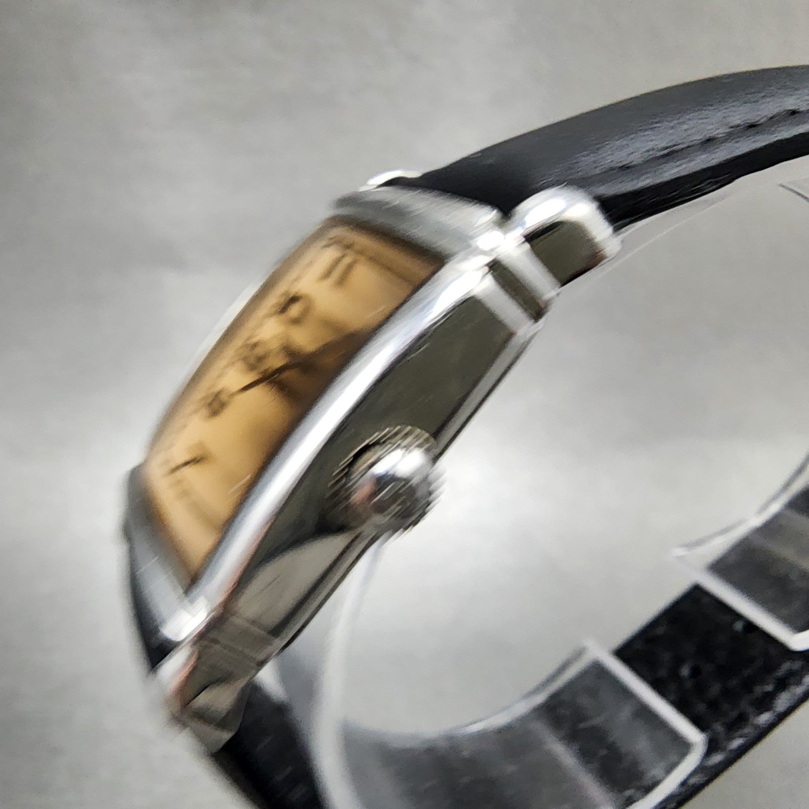 Emporio Armani Tank Watch Women 24mm Cream Dial Steel Rectangle AR0204 New Batt2