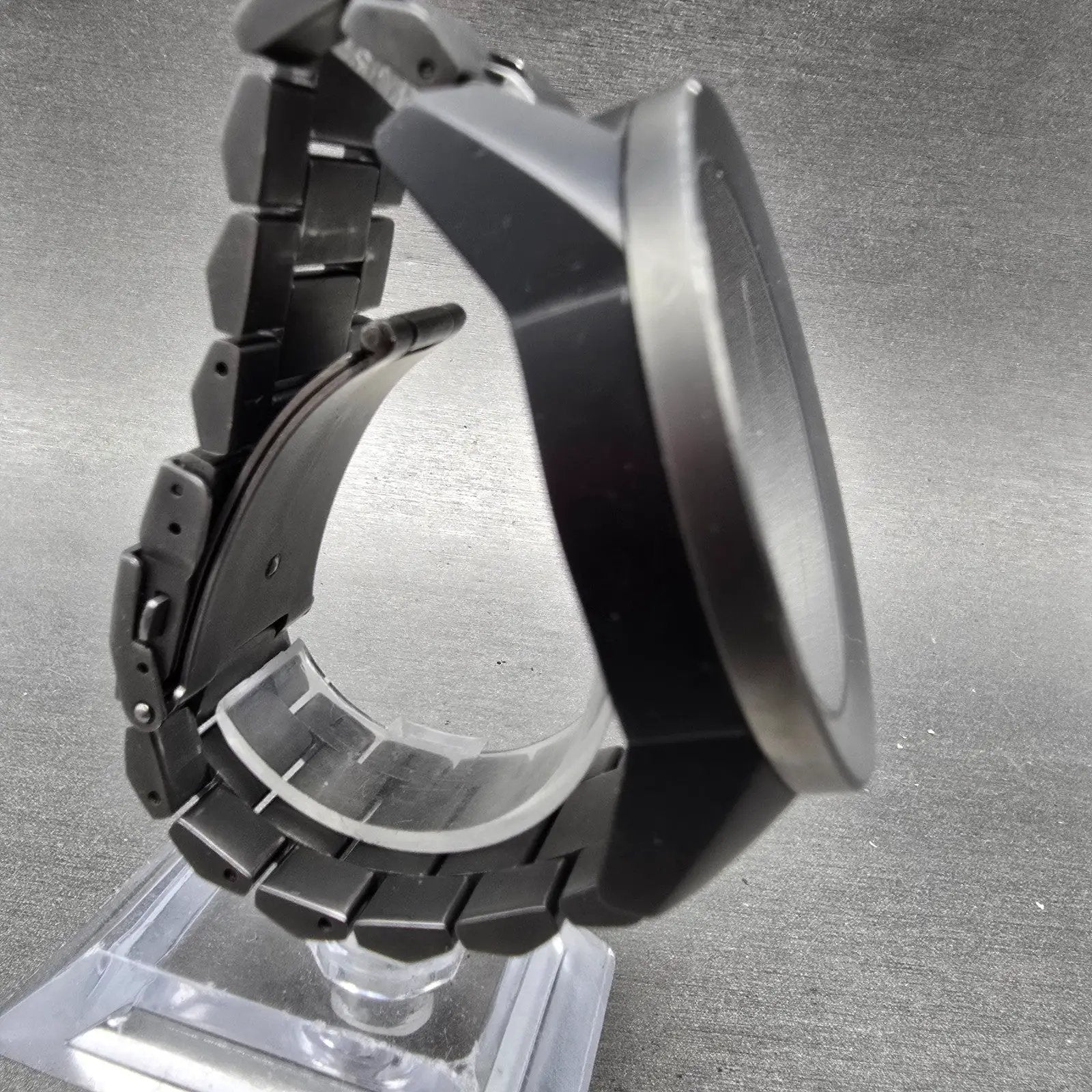 Nixon The Corporal Watch Men 48mm Black Dial Black Tone PARTS CRWON PULLS OUT4