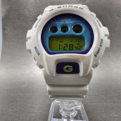 Casio G-Shock DW-6900CS Watch Men 51mm White Blue Alarm Chronograph New Battery5