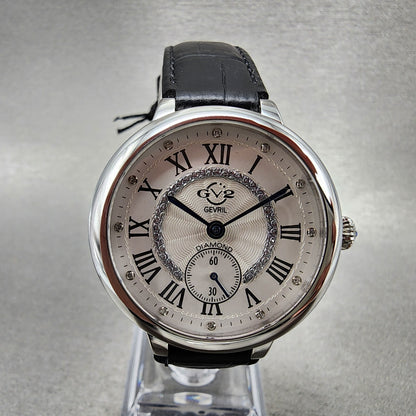 Gevril GV2 Rome Watch Women 36mm White Dial Stainless Steel Diamond Accent0