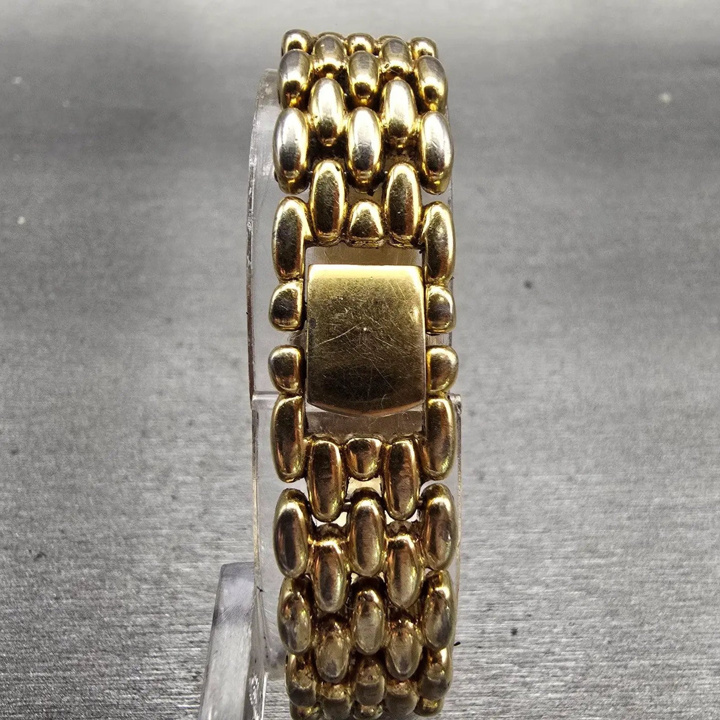 Seiko Watch Women 21mm Gold Dial Gold Tone Round 1F20-0F50 New Battery Vintage7