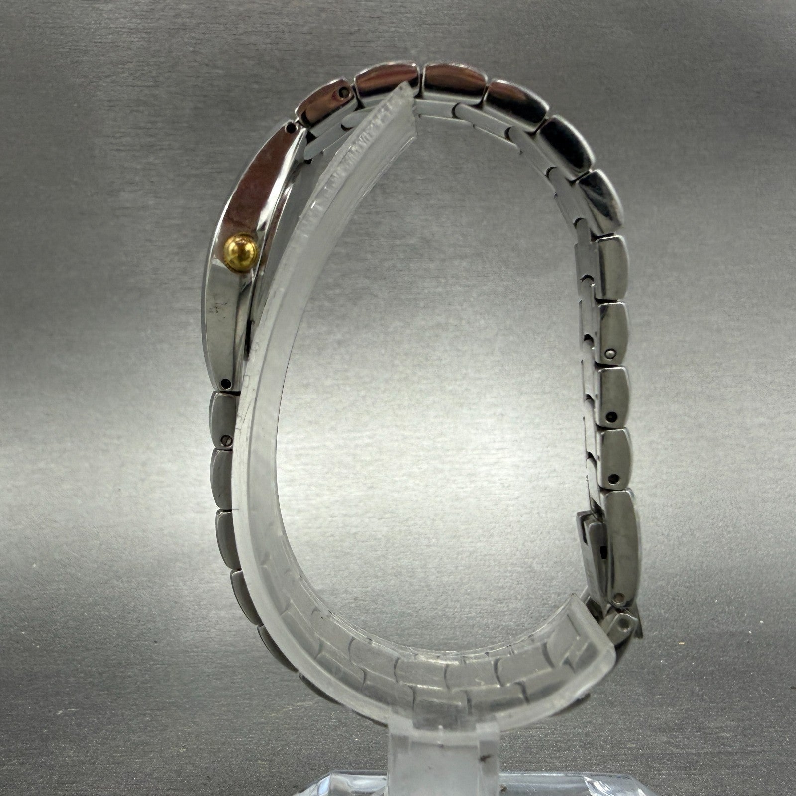 Bulova Watch Women 23mm Silver Dial Two Tone Round 98T84 New Battery6